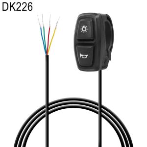 Ebike E-Scooter Turn Signal Light Switch DK226/DK336 Electric Bike Lamp and Horn Switch Button Control Turn Signal Light