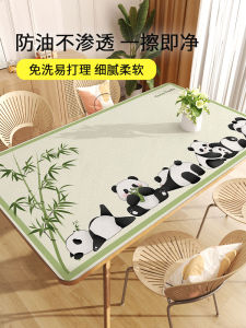 Waterproof Leather Tablecloth 2025 New No-Wash PVC Table Mat Premium Feel Desktop Protection Pad for Everyday Use