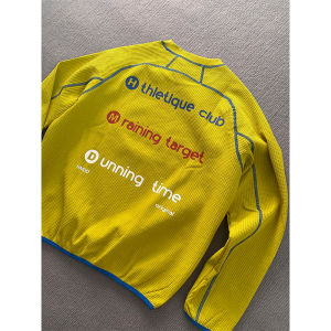 LIUBU | Yellow Waffle Weave Sport Long Sleeve T-Shirt Moisture Wicking Quick Dry