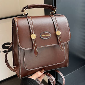 Fashionable Womens Backpack Design Sensation Niche Market Bag Street Trend PU Material No Sub-layer Available since 2011
