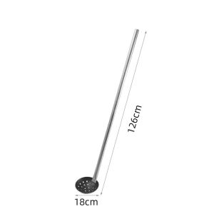 ZHIZHOU | Industrial and Household Long-Handle Perforated Scoop for Clearing Mud and Feeding