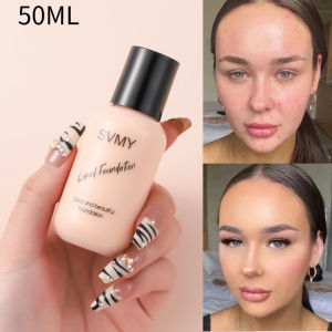 50ML SVMY Liquid Foundation Nude Makeup Long-Lasting Waterproof Strong Oil Control Moisturizing Hydrating Foundation