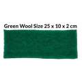 IMPORT Busa Filter Green Wool 25x10x2CM Media Filter Kolam Ikan. 