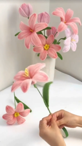 100pcs Extra Thick Colorful Dense fuzzy wire set Plush Flower Kit Craft Flower Chenille Stem lotus rose sunflower Stamen fuzzy wires flowers bouquet Childrens Handmade DIY Ingredients DIY Plant Ornaments DIY Artificial Flower Holiday Gift For Decorative