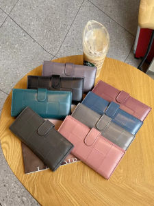 Mcbv Leather Hand-Woven Womens Wallet Lambskin Leather Material Long Wallet Multi-Card-Slot Coin Purse