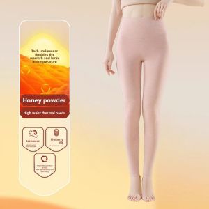 MiiOW | Womens High-Waist Thermal Tights Wool Silk Underwear