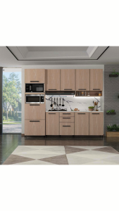 KIRANA Queens - Kitchen Set Kayu Rak Dapur Lemari Kabinet Dapur Modern Minimalis