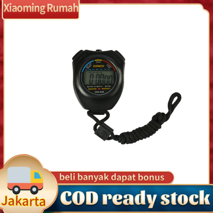 Stopwatch ZSD808 stopwatch saluran ganda, pengaturan waktu multi