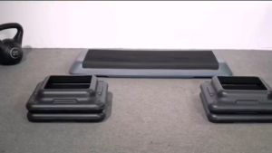 SFE Step Risers Adjustable Aerobic Gym Fitness Stepper Workout Exercise Pad Pedal Increase Base Tray Fitness Equipment Accessory Step Board Risers One Pair Suitable for 110cm Step Board