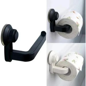 For Wall Mount Self-Adhesive Toilet Paper Holder with Suction Cup for Bathroom and Kitchen Vacuum Adsorption Nail-free Wall