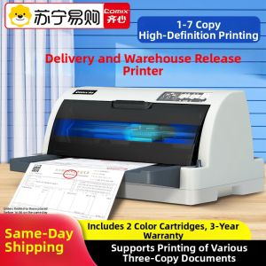 Comix | New Comix Pin-Type Printer Automatic Manual Integrated Delivery Note Out-Of-Warehouse Note Receipt Small Flat Push Pin Hole Printer Special Machine Receipt Triple Printer USB Interface