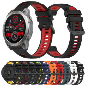 สายคล้องคอกีฬาสําหรับ Zeblaze Vibe 7 Pro/Zeblaze Stratos 2 3 นาฬิกา Correa 22 มม.สร้อยข้อมือซิลิโคนสําหรับ Zeblaze Ares 3/GTR 3 Pro