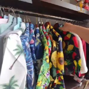 Áó Đi Biển Hoa quả TRAZ áo hawaii hoạ tiết team cặp đôi nhóm gia đình vải đũi lanh mát555