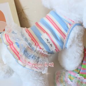 váy đầm cánh tiên thêu hoa sứ trắng dành cho chó mèo - T3 PETS SHOP