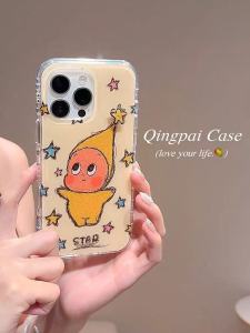 เคสโทรศัพท์มือถือแบบครอบเต็มลายดาวหมุนได้ ดีไซน์การ์ตูนน่ารัก สไตล์เกาหลี สำหรับ iPhone 16 pro Max 15 14 pro 13 15 pro Max