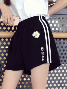 Sports Shorts Womens Running High Waist All-Matching Korean Casual Fashion A- line Hot Pants Loose Ins Trendy Outwear Summer