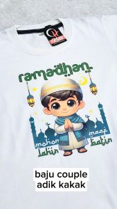 Kaos Anak Gemoy Couple Adik Kakak Bahan Katun Usia 1-9 Thn
