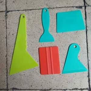 Rakel scraper 1 set isi 5pcs alat bantu pasang kacafilm/skotlet stiker