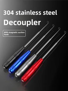 MONLEYTA | New Type Blind Insertion Fish Hook Remover Deep Throat 304 Stainless Steel Multi-Function Sea Fishing Hook Removal Tool