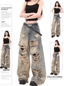 MZVZ | Vintage American Distressed Denim Jeans