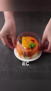 EC 30m Clear Cake Collar Acatate Lava cake 6cm 8cm Transparent Mousse surrounding edge heightened Cake Stand