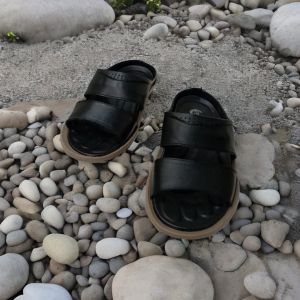 sandal pria kulit sapi terbaru slipon kekinian