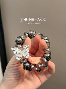 Dây Buộc Tóc Bướm Đá Rhinestone Cao Cấp Đàn Hồi Cao Phụ Kiện Tóc Nữ Dây Buộc Tóc Đuôi Ngựa Dây Buộc Tóc Phụ Kiện Tóc Dây Buộc Tóc