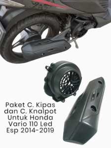 paket cover kipas plus cover knalpot vario 110 LED 2014-2019