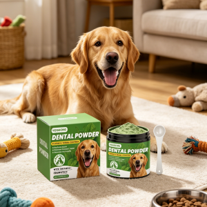 YEGBONG | YEGBONG Pet Dental Powder Eliminate Bad Breath Maintain Gum Health Strengthen Teeth Mild Formula Dog Teeth Cleaning Powder 150g
