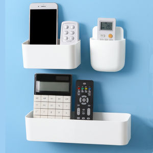 Giá Đỡ Điện Thoại Gắn Tường Đa Năng 1/2 Chiếc Chất Liệu Nhựa Thân Thiện Với Môi Trường Hộp Đựng Đồ Dùng Cho Điện Thoại Di Động & Điều Khiển Từ Xa Trong Phòng Khách