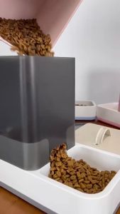 THPET 2in1 เครื่องให้อาหาร-น้ำ ไหลเองอัตโนมัติ ที่ให้อาหารสัตว์เลี้ยง เกรดพรีเมี่ยม สําหรับลูกสุนัข แมว ในร่ม