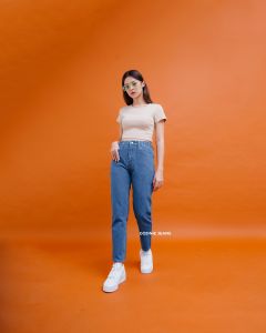 GOJINIEJEANS - Highwaist Comfort Boyfriend Jeans - 4679 -  COMFORT BOYFRIEND