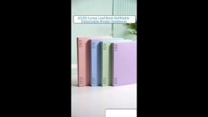 A5/B5 Refillable Loose Leaf Binder Notebook Detachable 8 Holes Binder Notebook Office School Journal