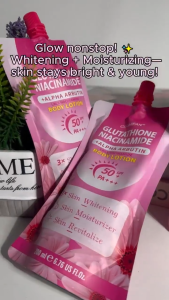 【BUY 1 TAKE 1】Glutathione Niacinamide Body Lotion Spf50 Pa++ 200ml Pouch - 3x Whitening Reduces Redness Diminishes Imperfections Waterproof And Sweatproof Sunscreen Lotion