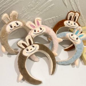 Kawaii Labubu The Monsters Plush Headband Anime Cute Cartoon Plush Head Band Hair Accessories Gift