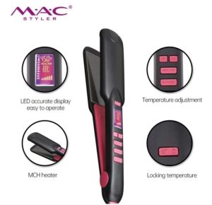 Mac 5516 professional Hair Iron Original with Keratin for Commercial Salon