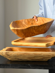 Wabi-Sabi Style Irregular Creative Wooden Fruit Plate