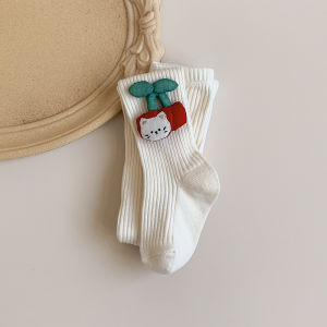 ถุงน่องเด็กผู้หญิงสไตล์เกาหลี ผ้าฝ้ายแท้ ไม่หลุดรู ลายหมี ถุงน่องเด็กฤดูใบไม้ร่วงใหม่ ถุงน่องเด็กผู้หญิง ถุงน่องเด็กผู้หญิง