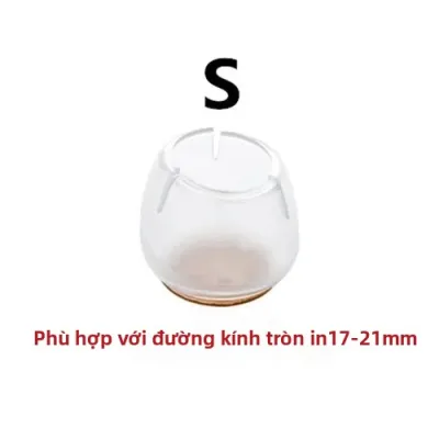 16 Miếng Đệm Chân Ghế Silicon Chống Trượt Bảo Vệ Sàn Nhà Bọc Chân Bàn Ghế Tròn Mũ Cao Su Chân Ghế