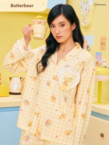 NAITANGPAI | Sleepy Bear Loose Fitting Pajamas Long Sleeve