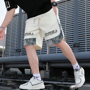 กางเกงขาสั้นกีฬาบางสำหรับเด็กและเยาวชน กางเกงขายาวห้าส่วนสำหรับฤดูร้อน กางเกงขายาวทรงหลวมสบาย ๆ สำหรับผู้ชาย