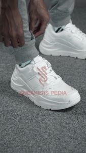 BAXTER FULL WHITE - Sepatu Sneakers Pria Putih Polos Casual Sneaker Cowok Naz x Sneakers Pedia