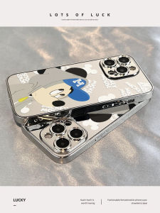 เคสโทรศัพท์ซิลิโคน Apple 15Promax แบบสะท้อนแสง Mickey Cartoon ใหม่ ป้องกันการตกหล่น สำหรับผู้ชายและผู้หญิง ป้องกันรอยขีดข่วน