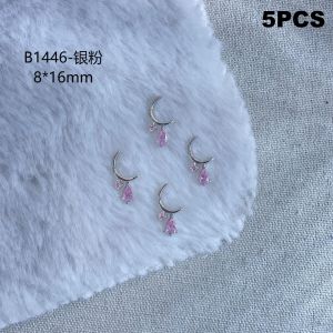 5 Pcs Colorful Zircon Pearl Nail Decoration Multi Specification Zircon Accessories Soaked Nail Gel Nail Accessories Diy Nail Art