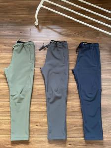 Fall Winter Outdoor Hiking Mountain Climbing Windproof Waterproof Fleece Lined Soft Shell Casual Pants Straight Leg Leisure Trousers