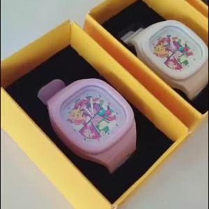 Takara Tomy | Pocket Monster Watch Anime Pikachu Cartoon Childrens Quality Cute Square Watch Gift Box Series Childrens Christmas Gifts