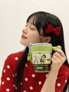 VRIUKNT | Cute Design Summer Insulated Water Bottle with Straw