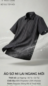Áo sơ mi tay ngắn Việt Tiến (M-XL)