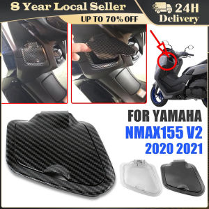 ❤️【Same Day Delivery】Motorcycle Side Pocket Cover Waterproof Guard Charger Cap Carbon Fiber Pattern Compatible For NMAX125 NMAX155 NMAX V1 V2 ZJJ-Nmax155-Pocket-Cap