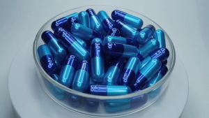 1000pcs Size 00 Pearl Violet/Pearl Light Blue OSPA High Quality Empty Gelatin Capsule